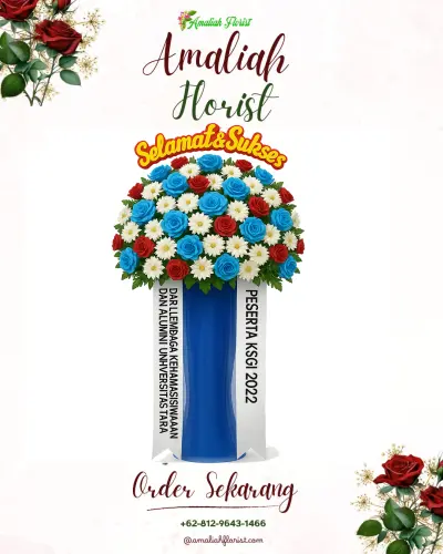 Standing Flower di Rumah Duka Yayasan Budi Luhur Makassar
